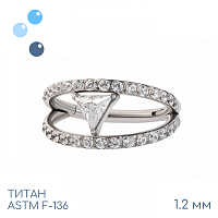 Кольцо-кликер Trigon 1.2 мм (16 G)